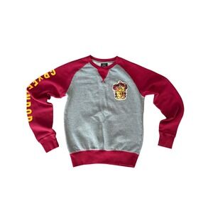 Harry‎ Potter Gryffindor Sweatshirt Universal Studios Grey Burgundy Mens Small
